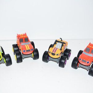 Checkered Blaze & the Monster Machines Die-Cast‎ Zeg 4  pc lot trucks